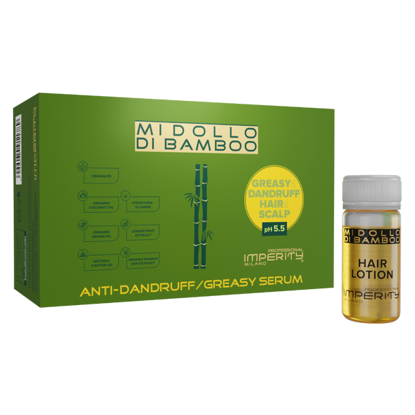 Organic Midollo Di Bamboo Serum Siero Antiforfora, Anti-grassi 10x10ml