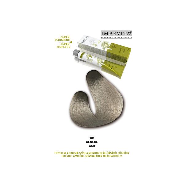 Impevita Ammónia- és PPD Mentes Krémhajfesték 100ml 101  Hamvas Ezüst IP