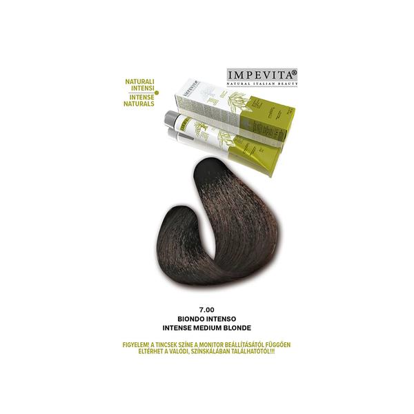 Impevita Ammónia- és PPD Mentes Krémhajfesték 100ml 7.00 Intenzív Közép Szőke IP