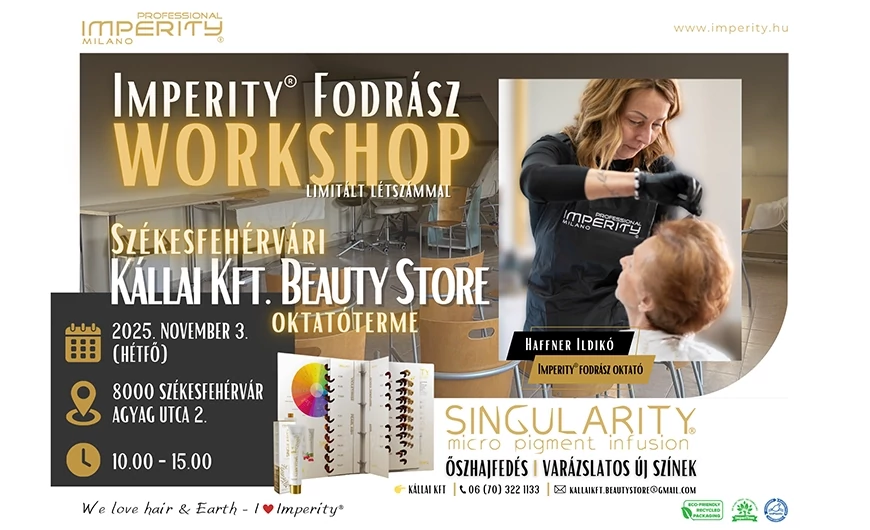 Imperity® Fodrász Workshop - Székesfehérvár